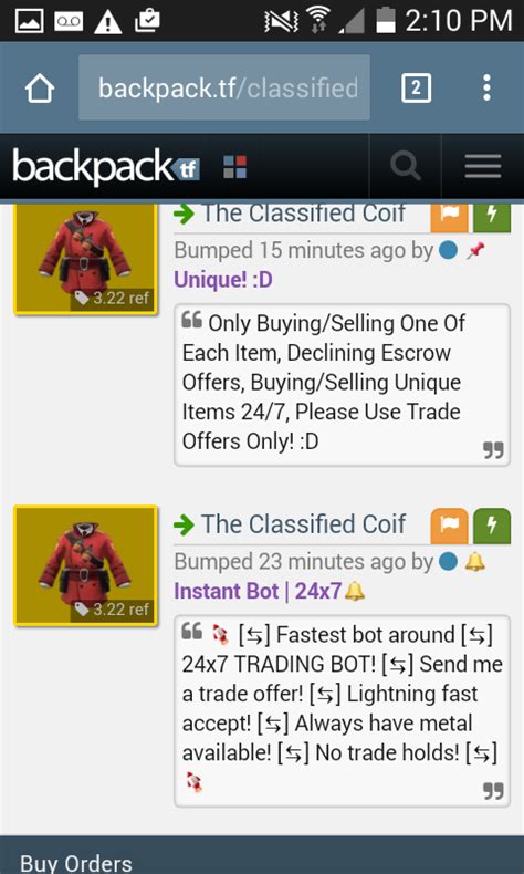 For some reason, it is unable to load the inventory, even after multiple days, and it can load on scrap. . Backpack tf classifieds